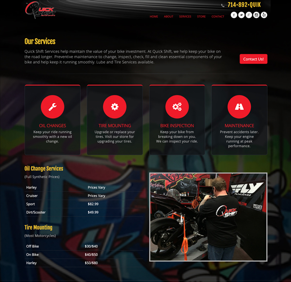 Quick Shift Motor Sports Services Screenshot