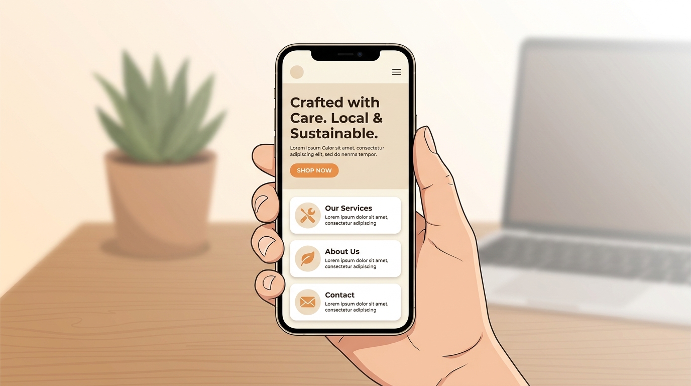 mobile-first website design for small business visitors