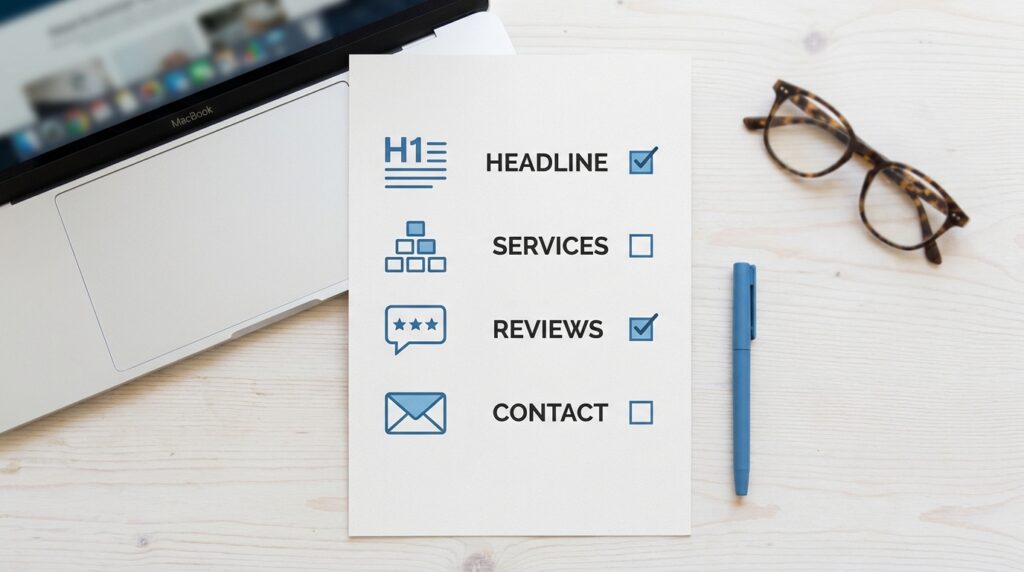 professional small business website checklist